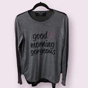 Derek Lam IOC + Athleta Womens Mesh Road Hi Lo Hem Long Sleeves Top Size XS